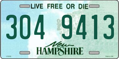 NH license plate 3049413
