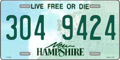 NH license plate 3049424