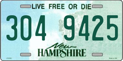 NH license plate 3049425