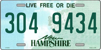 NH license plate 3049434