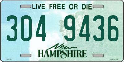 NH license plate 3049436