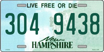 NH license plate 3049438
