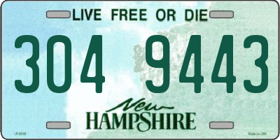NH license plate 3049443