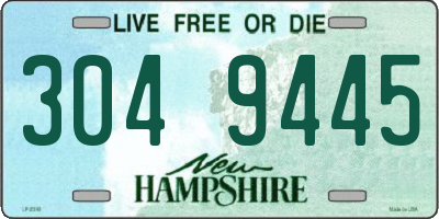 NH license plate 3049445