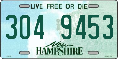 NH license plate 3049453