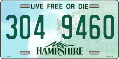 NH license plate 3049460