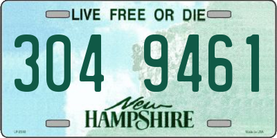 NH license plate 3049461