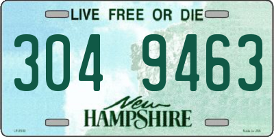 NH license plate 3049463