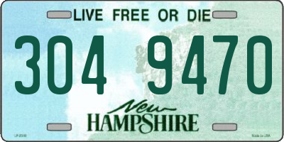NH license plate 3049470