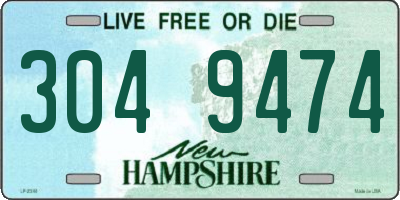NH license plate 3049474