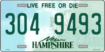 NH license plate 3049493