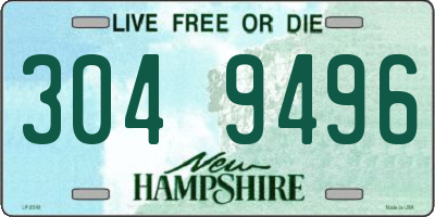 NH license plate 3049496