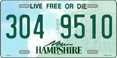 NH license plate 3049510