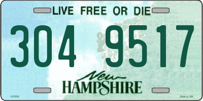 NH license plate 3049517