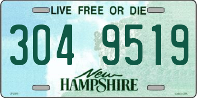 NH license plate 3049519