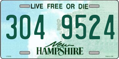 NH license plate 3049524