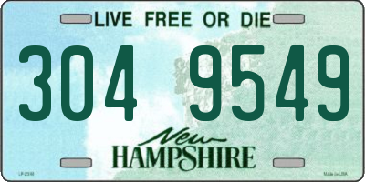 NH license plate 3049549