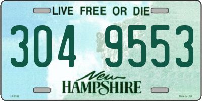 NH license plate 3049553