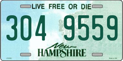 NH license plate 3049559