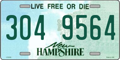 NH license plate 3049564
