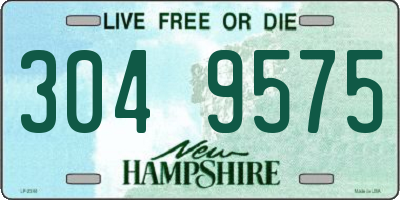 NH license plate 3049575