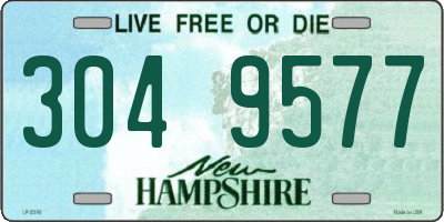 NH license plate 3049577