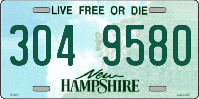 NH license plate 3049580