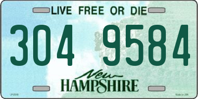 NH license plate 3049584
