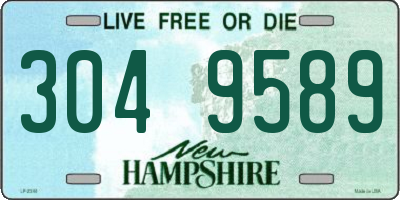 NH license plate 3049589