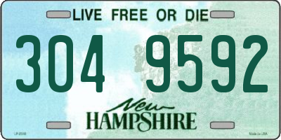 NH license plate 3049592