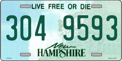 NH license plate 3049593