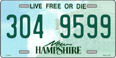 NH license plate 3049599