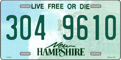 NH license plate 3049610