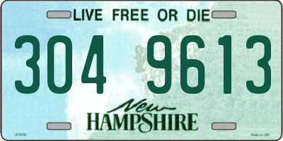 NH license plate 3049613