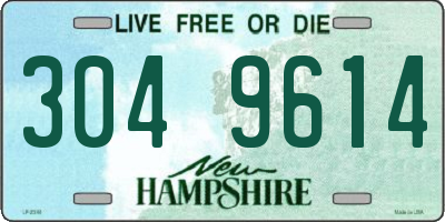 NH license plate 3049614