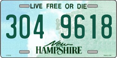 NH license plate 3049618