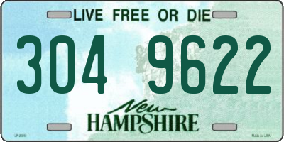 NH license plate 3049622
