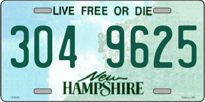 NH license plate 3049625