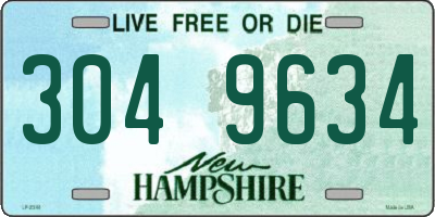 NH license plate 3049634