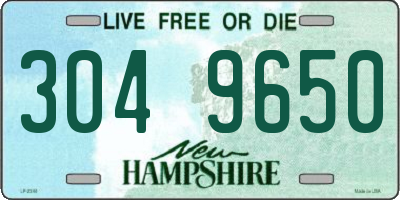 NH license plate 3049650