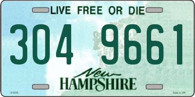 NH license plate 3049661