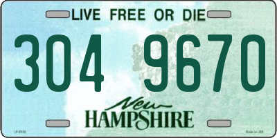 NH license plate 3049670