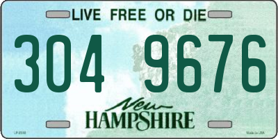 NH license plate 3049676