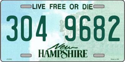 NH license plate 3049682