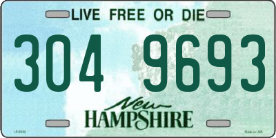 NH license plate 3049693