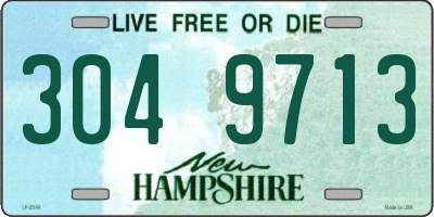 NH license plate 3049713