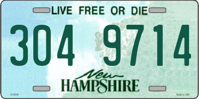 NH license plate 3049714