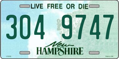 NH license plate 3049747
