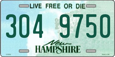 NH license plate 3049750