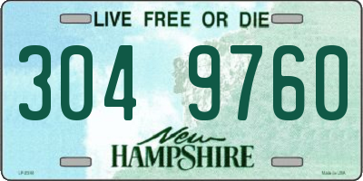 NH license plate 3049760